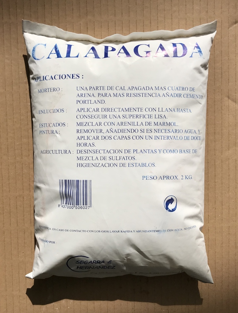 CAL EN PASTA (APAGADA) 5 KG