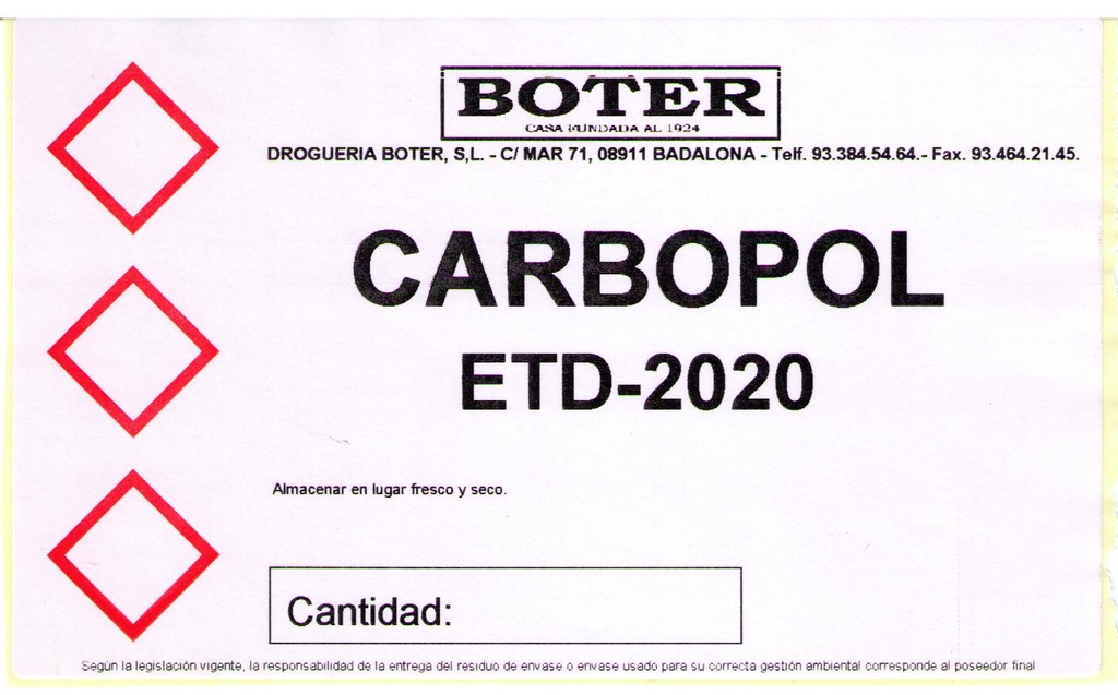 CARBOPOL ETD-2020 BOTER