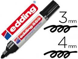 EDDING 550 permanent marker col.01 Negro