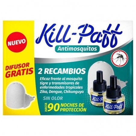 KILL PAFF MOSQUITS RECAMBIO DUPLO + 1 APARATO