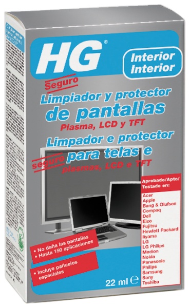 LIMPIADOR y PROTECTOR DE PANTALLAS HG