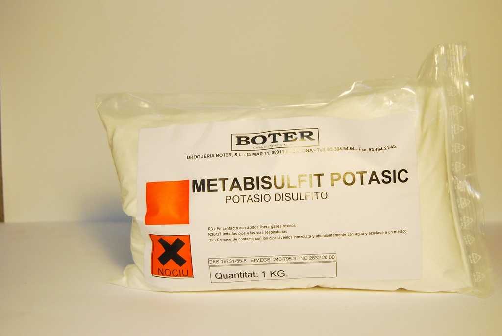 METABISULFITO POTÁSICO BOTER