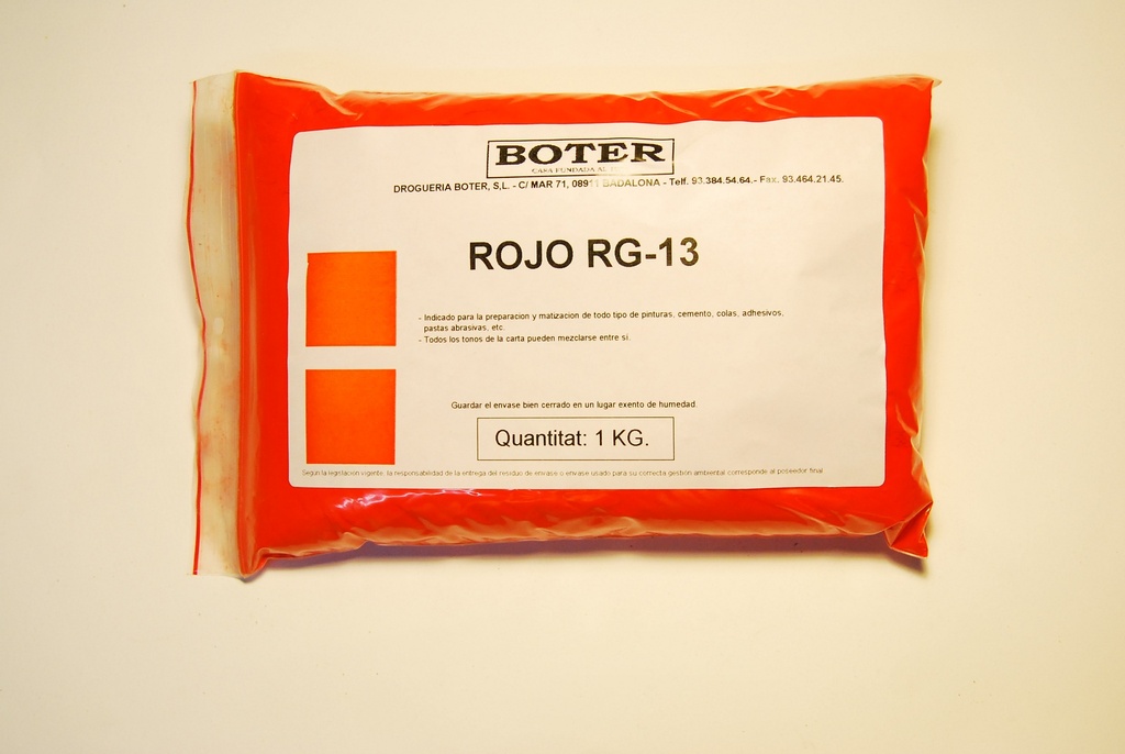 PIGMENTO ROJO RG-13 BOTER