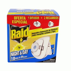 RAID ELECTRICO NIGHT &amp; DAY APARATO + REC.