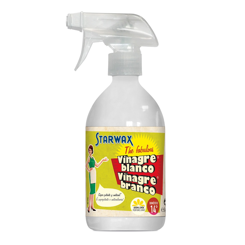 VINAGRE BLANCO 9,5º DOMESTICO THE FABULOUS 500 ML.