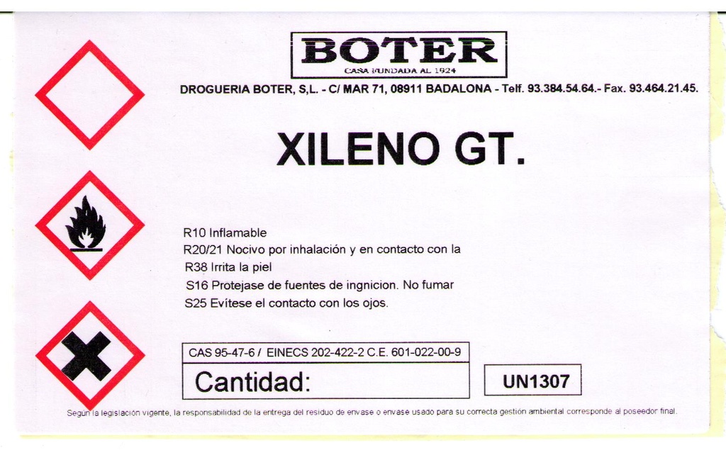 XILENO BOTER