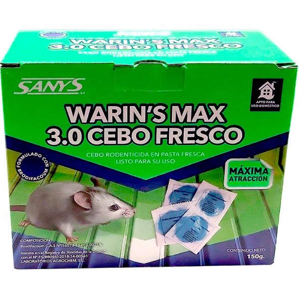 WARIN'S MAX 3.0 CEBO FRESCO BRODI 150 GRS.  