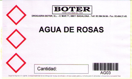 AGUA DE ROSAS BOTER