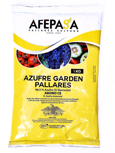 [35661001] AZUFRE GARDEN PALLARES ABO. 1 KG.