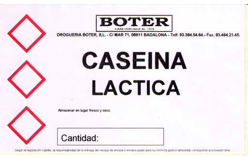 CASEÍNA LÁCTICA BOTER