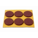 DESLIZADORES 6 DISCOS 30 MM. MARRON