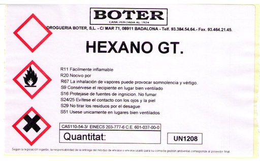 HEXANO BOTER