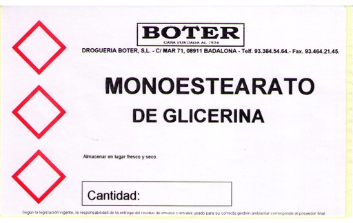 MONOESTEARATO DE GLICERINA E471 – VEROL N-40 BOTER