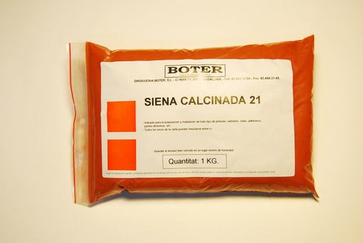 TIERRA SIENA CALCINADA 21 BOTER