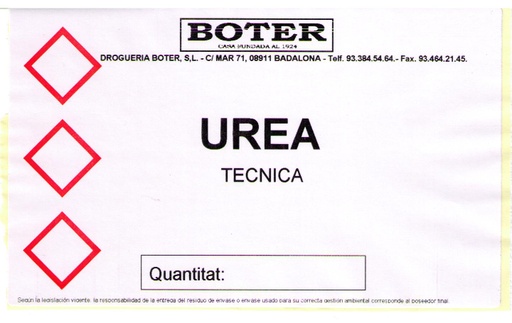 UREA TÉCNICA BOTER