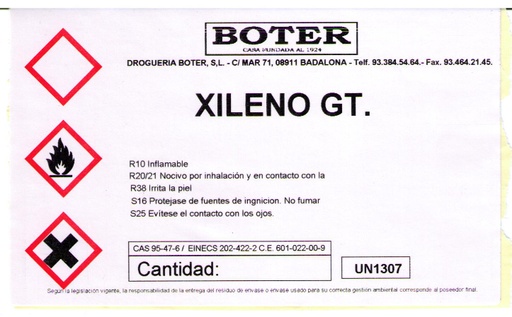 XILENO BOTER