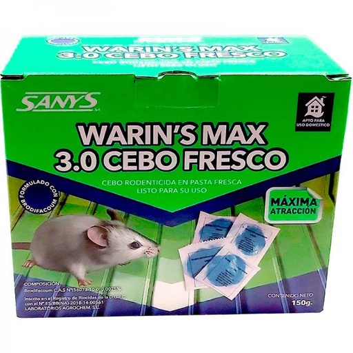 [ROBTR3005] WARIN'S MAX 3.0 CEBO FRESCO BRODI 150 GRS.  